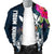 Hawaii Men's Bomber Jacket - Polynesian Hibiscus with Summer Vibes - Polynesian Pride