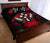 Kosrae Polynesian Quilt Bed Set Hibiscus Red - Polynesian Pride