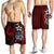 Pohnpei Micronesian Men's Shorts Red - Turtle With Hook Red - Polynesian Pride