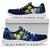 Polynesian Hawaii Sneakers - Turtle With Plumeria Flowers - Polynesian Pride