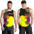 Palau Men's Tank Top - Polynesian Hibiscus Pattern Black - Polynesian Pride