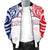 Hawaiian Kanaka Men's Bomber Jacket Flag Nation Demodern White AH - Polynesian Pride