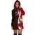 Tonga Polynesian Hoodie Dress - Coat Of Arm With Hibiscus - Polynesian Pride