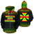 Wallis and Futuna All Over Zip up Hoodie Polynesian Fog Reggae Style Unisex Reggae - Polynesian Pride