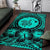 Hawaii Map Honu Hibiscus Polynesian Area Rug AH - Polynesian Pride