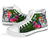 Fiji High Top Shoes - Turtle Plumeria Banana Leaf - Polynesian Pride