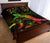 Chuuk Polynesian Quilt Bed Set - Turtle With Blooming Hibiscus Reggae - Polynesian Pride