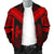 Hawaiian Kanaka Polynesian Men's Bomber Jacket Active Red - Polynesian Pride