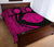 Hawaii Polynesian Pele Mauna Kea Quilt Bed Set Circle Style Pink - Polynesian Pride