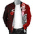 American Samoa Polynesian Men's Bomber Jacket - Coat Of Arm With Hibiscus - Polynesian Pride