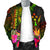 Kosrae Polynesian Personalised Men's Bomber Jacket - Hibiscus and Banana Leaves - Polynesian Pride