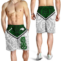 Combo Polo Shirt and Men Short New Zealand Maori Rugby Pride Version - White - Polynesian Pride