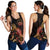 Hawaii Polynesian Women Tank Top - Turtle With Blooming Hibiscus Gold - Polynesian Pride