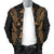 Kosrae Polynesian Men's Bomber Jacket Map Gold - Polynesian Pride