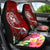 Tonga Car Seat Covers - Turtle Plumeria (Red) Universal Fit Red - Polynesian Pride