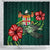 Fiji Polynesian Shower Curtain - Green Turtle Hibiscus - Polynesian Pride