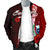 Samoa Polynesian Men's Bomber Jacket - Coat Of Arm With Hibiscus - Polynesian Pride