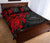 American Samoa Polynesian Quilt Bed Set - American Samoa Seal & Red Turtle Hibiscus - Polynesian Pride