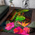 New Caledonia Polynesian Personalised Area Rug - Hibiscus and Banana Leaves - Polynesian Pride