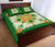 Hawaiian Quilt Bed Set Pineapple Pattern - Green - Polynesian Pride