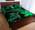 Hawaiian Turtle Plumeria Polynesian Quilt Bedding Set Green - Polynesian Pride