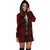 Fiji Hoodie Dress - Polynesian Tattoo Red - Polynesian Pride