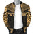 Marshall Islands Polynesian Chief Men's Bomber Jacket - Gold Version - Polynesian Pride