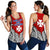 Wallis And Futuna Premium Racerback Tank A7 Red and Black - Polynesian Pride