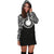 Nauru Women Hoodie Dress - Nauru Coat Of Arms Polynesian Black Color - Polynesian Pride