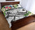 Papua New Guinea Polynesian Quilt Bed Set - Summer Plumeria (White) - Polynesian Pride