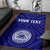 American Samoa Personalised Area Rug - Seal In Polynesian Tattoo Style ( Blue) - Polynesian Pride