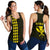 Hawaii Kakau Polynesian Kanaka Map Women's Racerback Tank - Yellow Yellow - Polynesian Pride