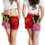 Vanuatu Women's Shorts - Vanuatu Flag with Hibiscus - Polynesian Pride