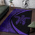 Hawaii Turtle Polynesian Area Rug Circle Style Purple - Polynesian Pride