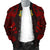 Tuvalu Men Bomber Jackets - Polynesian Tattoo Red - Polynesian Pride