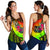 Kosrae Women's Racerback Tank - Polynesian Hook And Hibiscus (Reggae) - Polynesian Pride