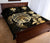 Hawaiian Kanaka Hibiscus Plumeria Mix Polynesian Turtle Quilt Bed Set Gold AH - Polynesian Pride