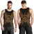 Palau Polynesian Men Tank Top Map Gold - Polynesian Pride