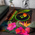 YAP Polynesian Personalised Area Rug - Hibiscus and Banana Leaves - Polynesian Pride