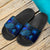 Samoa Sandals - Turtle Hibiscus Pattern Blue - Polynesian Pride