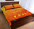 Sun In Leo Zodiac Quilt Bed Set Polynesian Tattoo Simple - Orange - Polynesian Pride