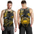 Samoa Polynesian Men's Tank Top - Eagle Tribal Pattern Yellow Yellow - Polynesian Pride