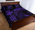 Hawaii Map Kanaka Polynesian Hula Girl Quilt Bed Set - Purple - Polynesian Pride