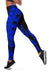 New Caledonia Women Leggings Polynesian Pattern Blue - Polynesian Pride