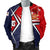 American Samoa Men's Bomber Jacket - AS Flag with Polynesian Patterns - Polynesian Pride