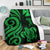 Wallis and Futuna Premium Blanket - Green Tentacle Turtle - Polynesian Pride