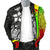 Yap Micronesia Men's Bomber Jackets Reggae - Turtle With Hook - Polynesian Pride