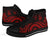 New Caledonia High Top Canvas Shoes - Red Tentacle Turtle - Polynesian Pride