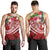 YAP Polynesian Men's Tank Top - Summer Plumeria (Red) - Polynesian Pride