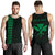 Hawaii Kakau Polynesian Kanaka Map Personalized Men's Tank Top - Green Green - Polynesian Pride